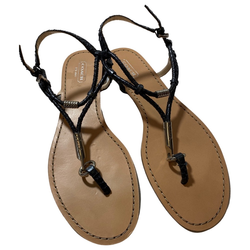 Coach Snakeskin Sandals Size 9.5
